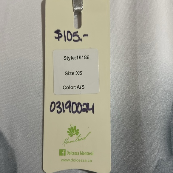 Elegant Dolcezza Black and Gray Floral Women's Top - Picture 4 of 6